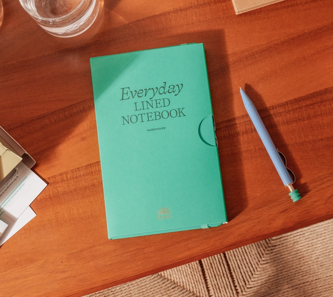 Lined Leather Notebook