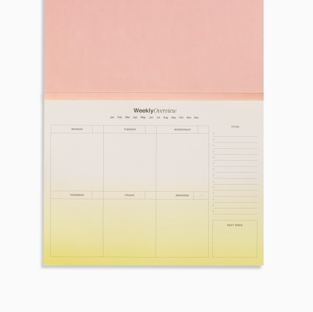 Weekly Desk Planner
