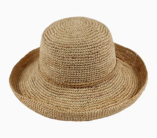 Raffia Large Kettle Brim Hat