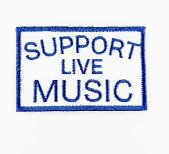 Support Local Music, iron on patch
