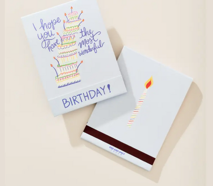 Jumbo Birthday Matchbook Card