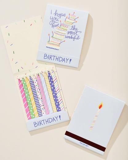 Jumbo Birthday Matchbook Card