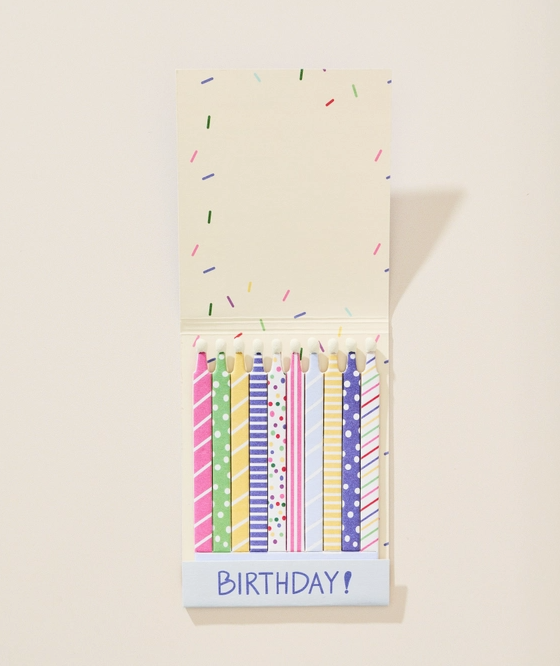 Jumbo Birthday Matchbook Card