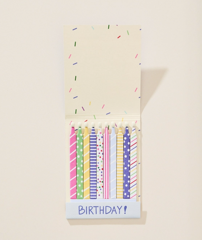 Jumbo Birthday Matchbook Card