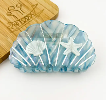 Shell and Starfish Claw Hair Clips