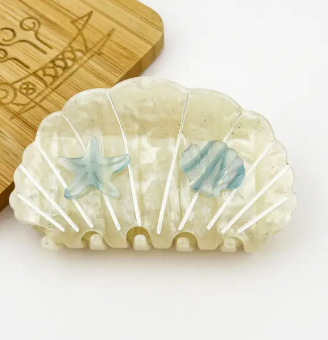 Shell and Starfish Claw Hair Clips