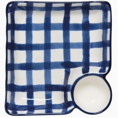 Grid Dip N' Dish Plate