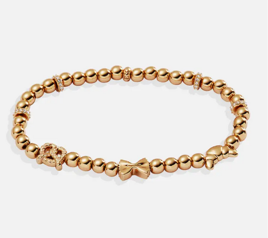 Carbs (pasta, croissant, pretzel) Beaded Bracelet