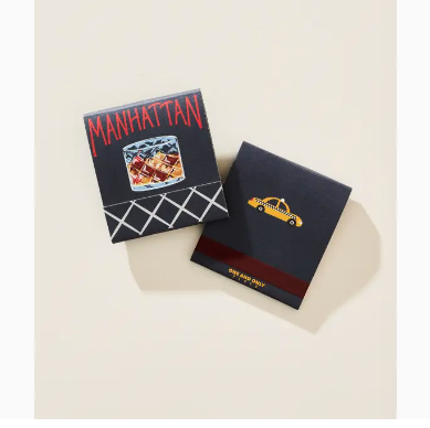 Manhattan Cocktail Matchbook