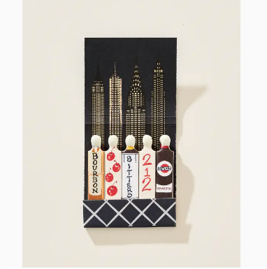 Manhattan Cocktail Matchbook