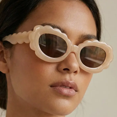 Scalloped Polarized Sunglasses