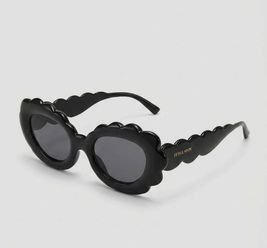 Scalloped Polarized Sunglasses