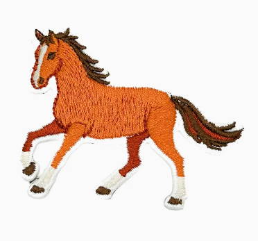 Horse, iron on patch