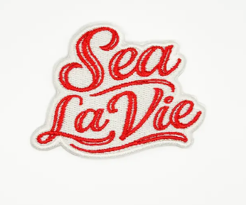 Sea La Vie, iron on patch