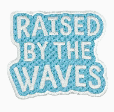 Raised by the Waves, iron on patch