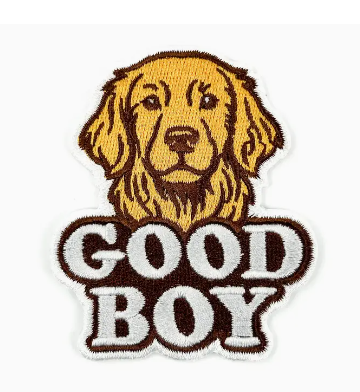 Good Boy, iron on patch