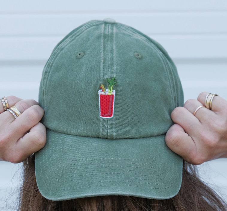 Embroidered Bloody Mary Hat