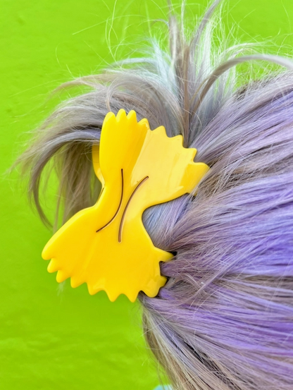 Bow Tie Pasta Claw Hair Clip