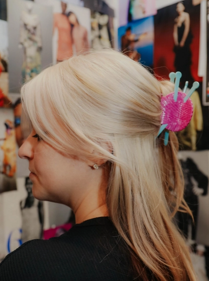 Knitting Needle Claw Hair Clip