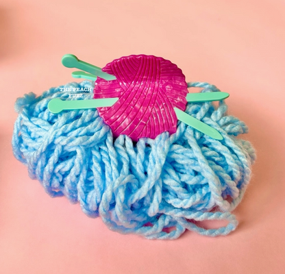 Knitting Needle Claw Hair Clip