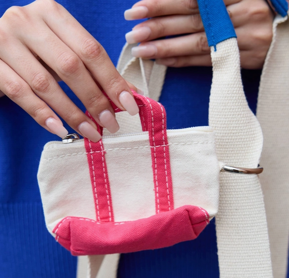 Micro Canvas Bag Charm
