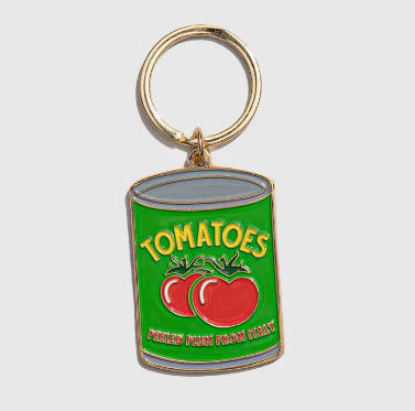 Tomato Can Keychain