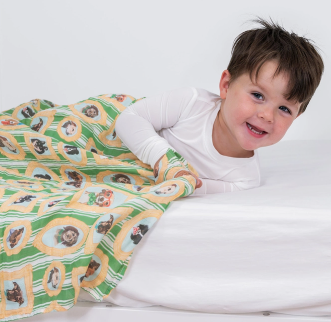 Baby Muslin Swaddle Blanket Dog Gallery