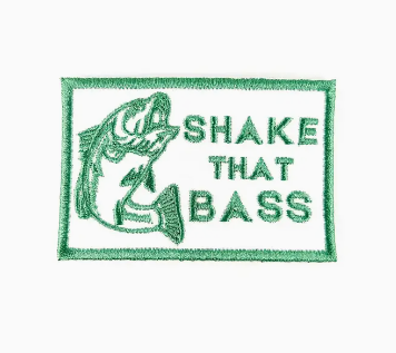 Shake That Bass, iron on patch