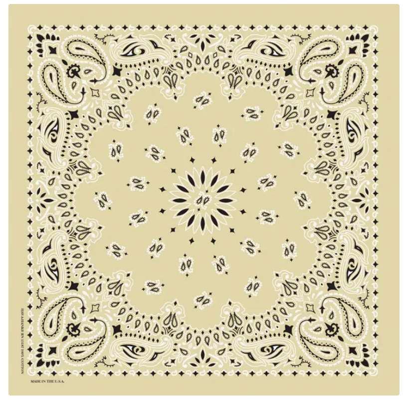 Traditional Paisley Cotton Bandana