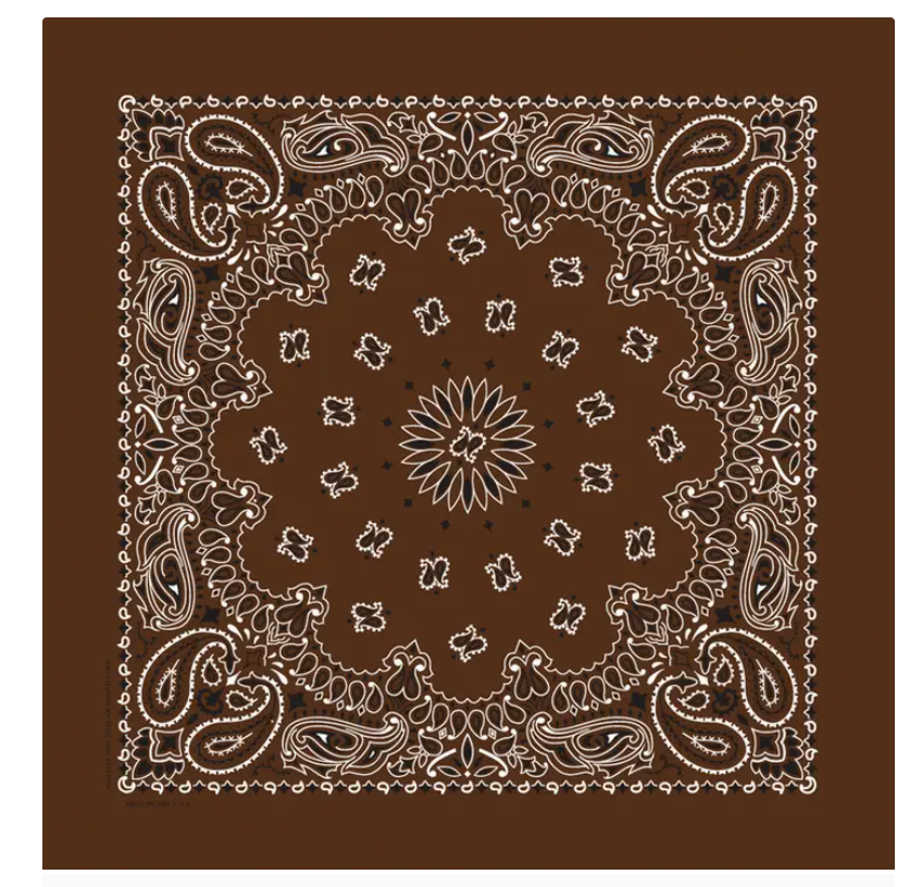 Traditional Paisley Cotton Bandana
