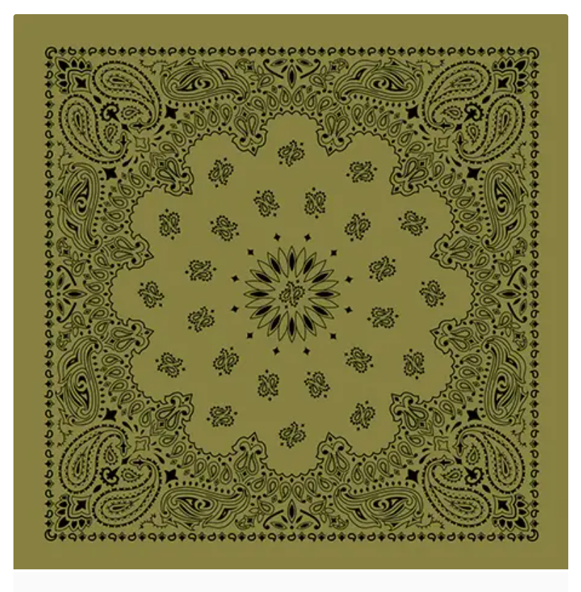 Traditional Paisley Cotton Bandana