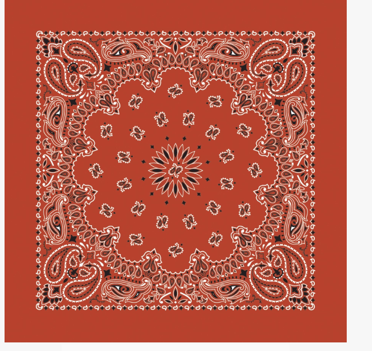 Traditional Paisley Cotton Bandana