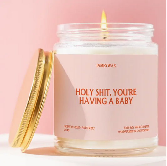 Holy Shit You're Having a Baby Candle 9oz