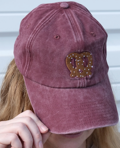 Embroidered Pretzel Hat