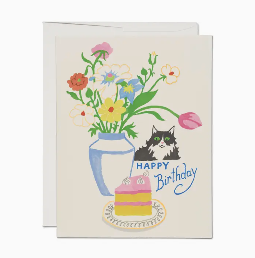 Happy Birthday Cat, greeting card