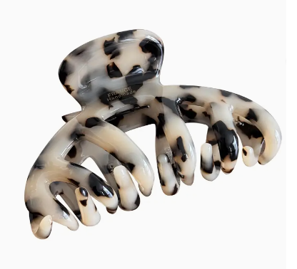 Large France Tortoise Shell Claw Hair Clip