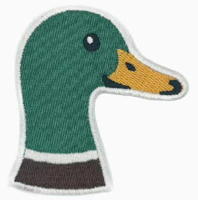 Duck iron on patch