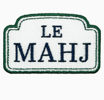LE MAHJ, iron on patch