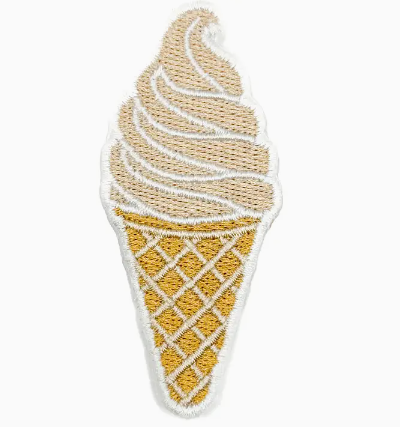 Soft Serve Ice Cream, iron on patch