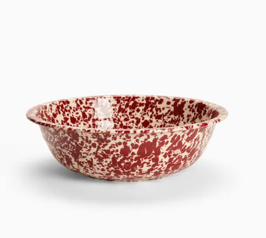 Splatterware Enamel Basin Bowl 4 quart