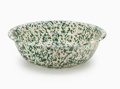 Splatterware Enamel Basin Bowl 4 quart