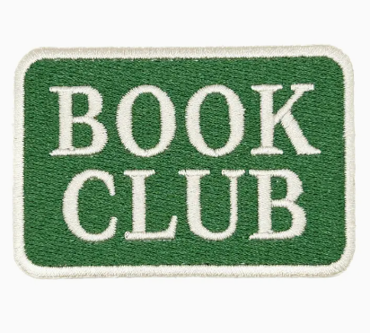 Book Club, iron on patch
