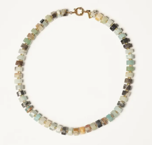 Large Beaded Amazonite Gemstone Necklace