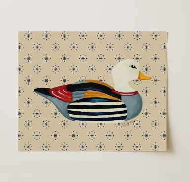Americana Duck Print
