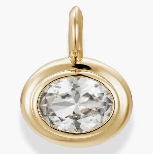 Sapphire Bezel Charm