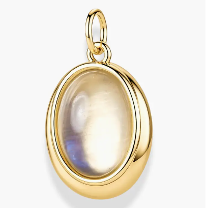 Moonstone Bezel Charm