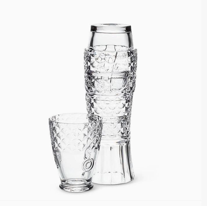 Stacked Fish Glasses set of 4