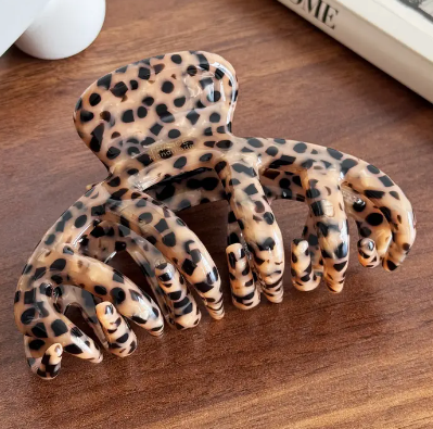 Large Leopard Claw Clip