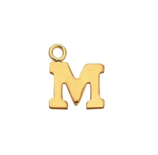 Letter Charms Gold Filled