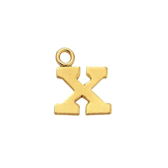 Letter Charms Gold Filled